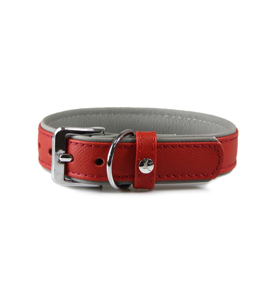 Das Lederband Halsband Firenze Carnelian / Stone