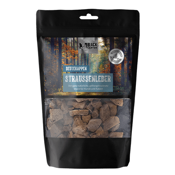 Black Canyon Prooihapjes Struisvogel Lever 60g
