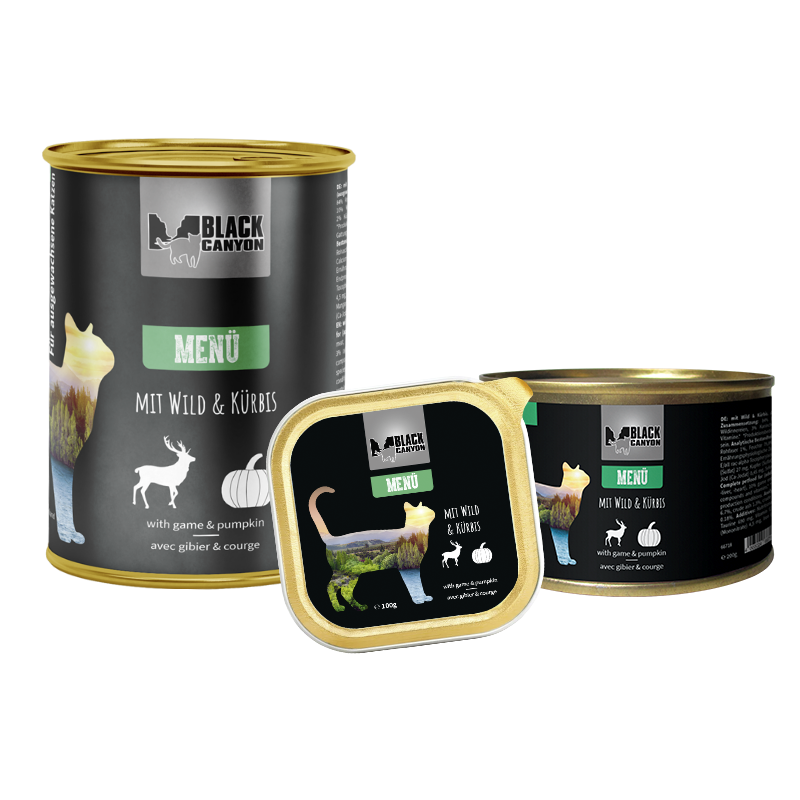 Black Canyon Cat Menu Rund met Wild