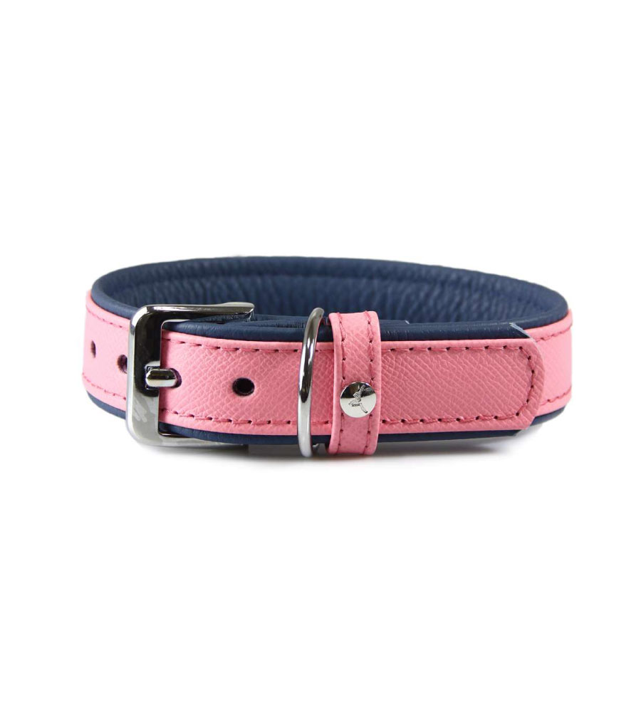 Das Lederband Halsband Firenze Candy / Saphire