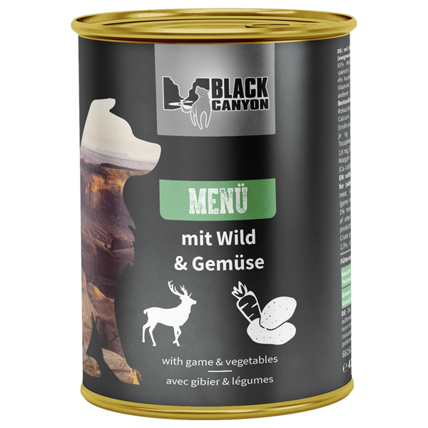 Black Canyon Dog Menu Rund met Wild